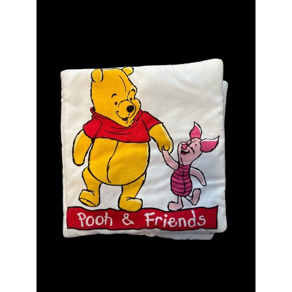 VTG Winnie The Pooh Bear Soft Fabric Baby Book By The‎ First Years 1995 - Picture 1 of 7